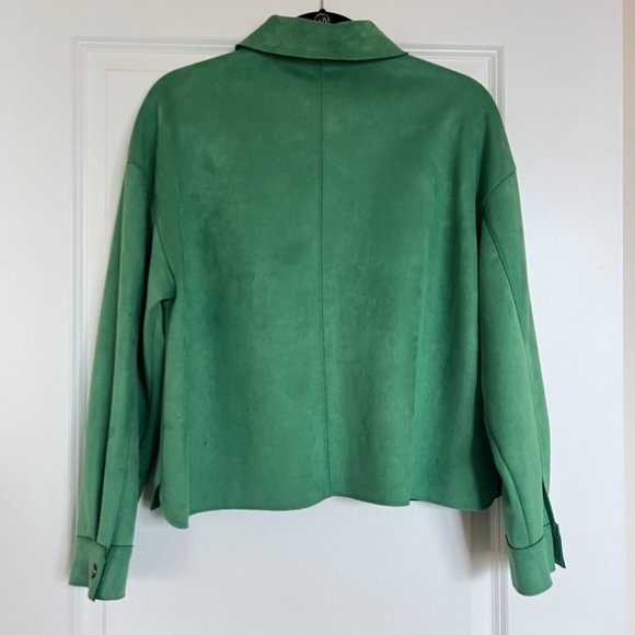 Zara Faux Suede Short Jacket - Picture 6 of 8